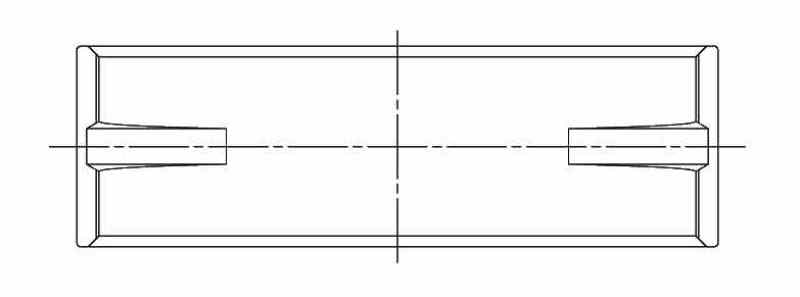 ACL Toyota 1UR-FE/2UR/3UR-FE 0.25 Oversized High Performance Main Bearing Set 5M8632H-.25 5M8632H-.25 Technical Drawing