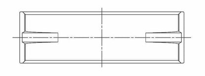 ACL Toyota 1UR-FE/2UR/3UR-FE 0.25 Oversized High Performance Main Bearing Set 5M8632H-.25 5M8632H-.25 Technical Drawing