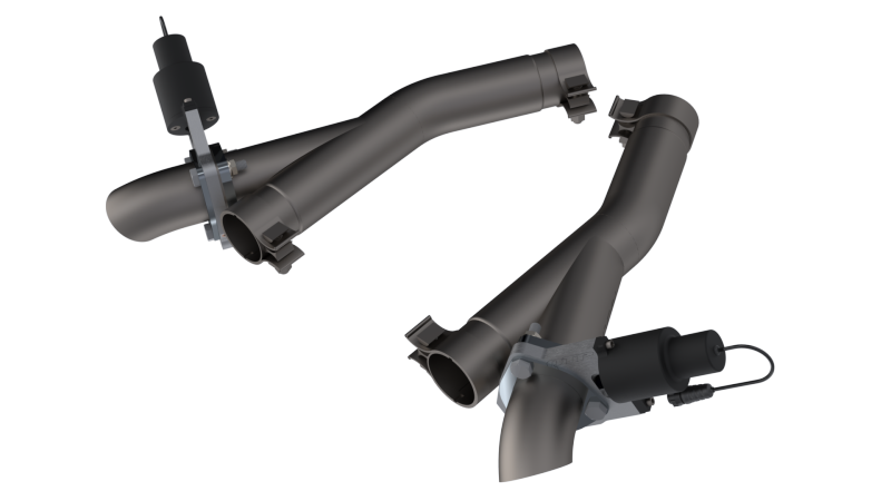 QTP 11-18 Dodge Durango 5.7L 2.5in 304SS Aggressor Cutout Dual Mid Pipes 520511 520511 Photo - Primary