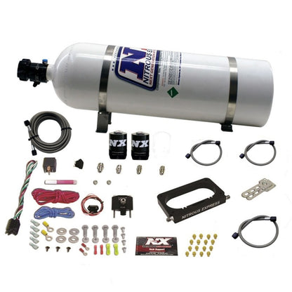 Nitrous Express Ford 4 Valve Nitrous Plate System (50-300Hp) With 15Lb Bottle 20950-15 Photo - Primary