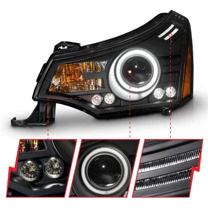 Anzo 2008-2011 Ford Focus Projector Headlights Black 121272 User 3