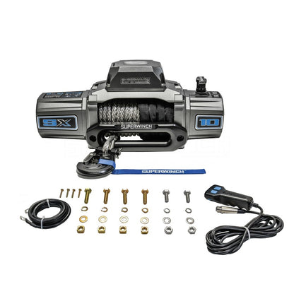 Superwinch 10000 LBS 12 VDC 3/8in x 80ft Synthetic Rope SX 10000 Winch 1710201 1710201 Photo - Unmounted