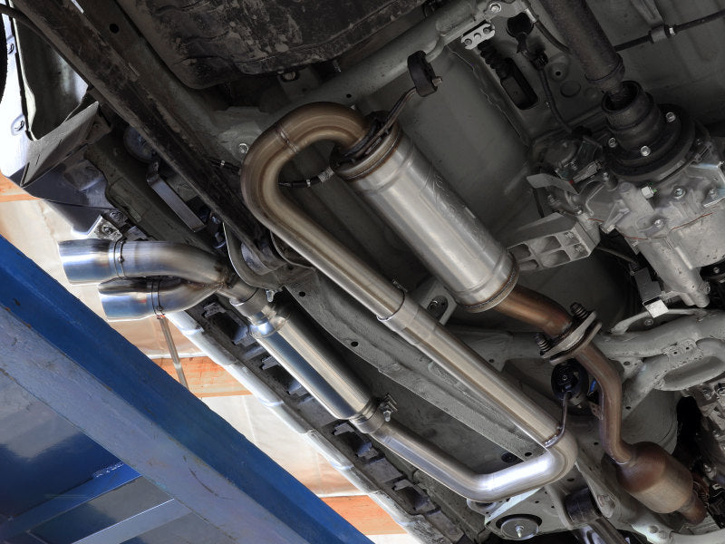 aFe 18-21 Suzuki Jimny Takeda 2-1/4in. 304 SS Cat-Back Exhaust w/ Blk Tip 49-37020-B 49-37020-B Photo - Mounted