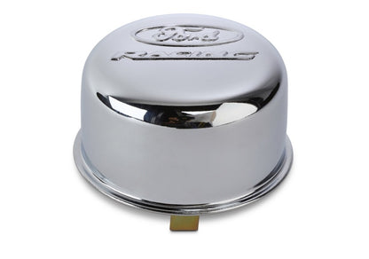 Ford Racing Chrome Breather Cap w/ Ford Racing Logo - Twist Type 302-200 302-200 Photo - Unmounted