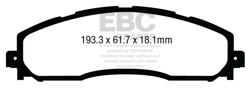 EBC Disc Brake Pad Set DP43016R Photo - Primary