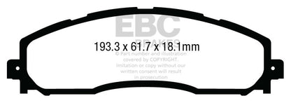 EBC Disc Brake Pad Set UD1691 Photo - Primary