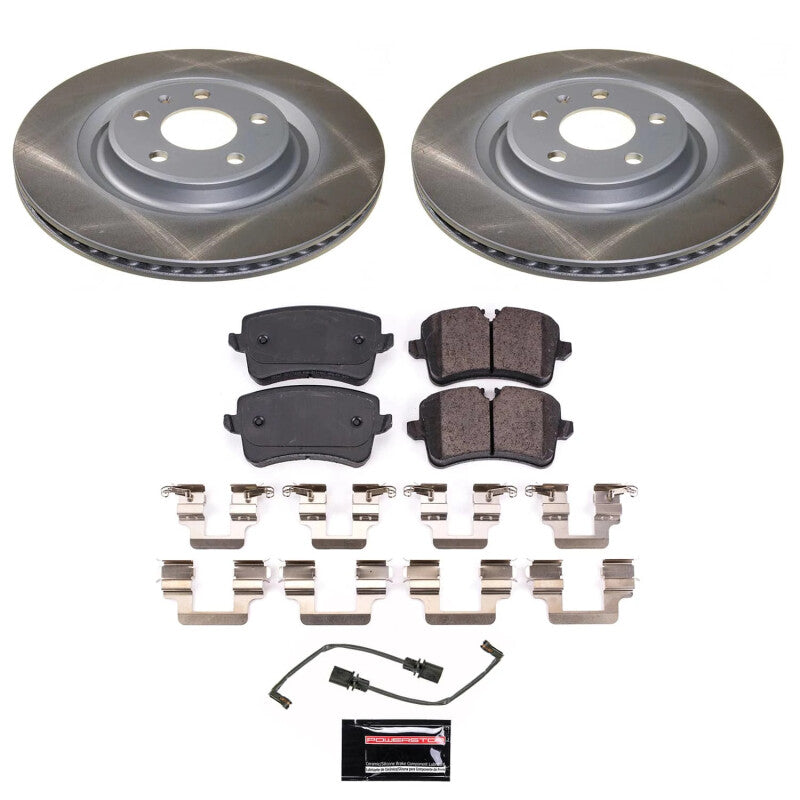 PowerStop Power Stop 15-21 Porsche Macan Rear Semi-Coated Rotor Kit SC6001 SC6001 Photo - Primary