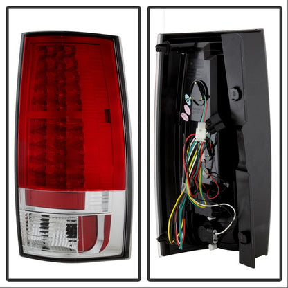 Spyder Chevy Suburban/GMC Yukon/Yukon Denali 07-14 LED Tail Lights Red Clear ALT-YD-CSUB07-LED-RC 5002150 5002150 Photo - Unmounted