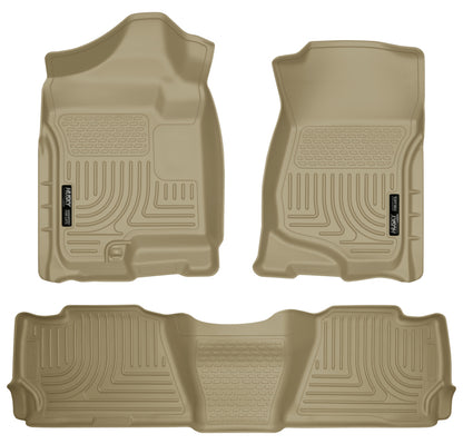 Husky Liners 07-13 GM Escalade/Suburban/Yukon WeatherBeater Tan Front & 2nd Seat 98253 Photo - Primary