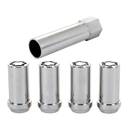 McGard Wheel Lock Nut Set - 4pk. (Tuner / Cone Seat) 1/2-20 / 13/16 Hex / 1.60in. Length - Chrome 25240 25240 Photo - out of package