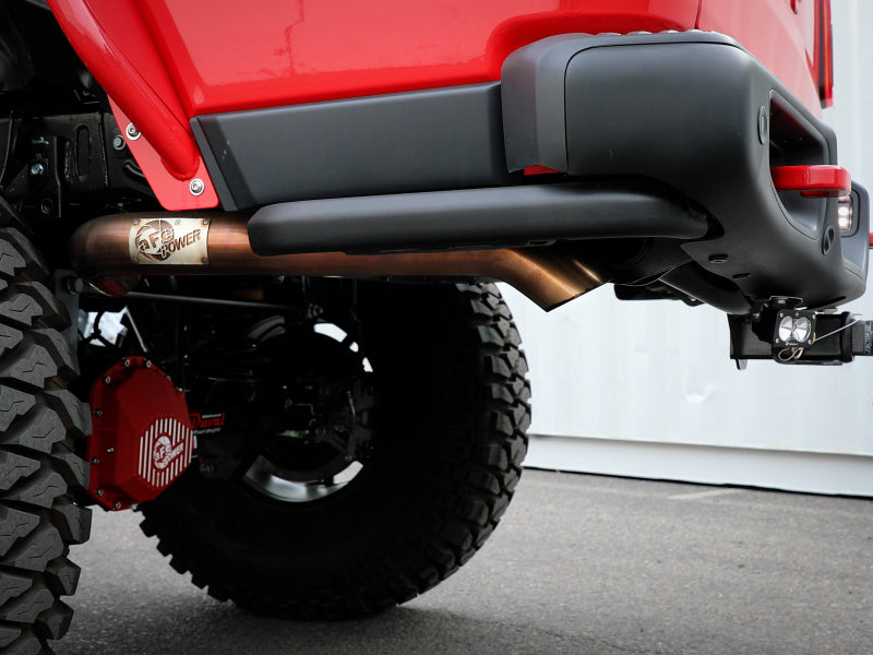 aFe +20 Jeep Gladiator MACH Force-Xp 3 IN 409 Stainless Steel Cat-Back Hi-Tuck Cat-Back 49-48081 49-48081 Photo - Mounted