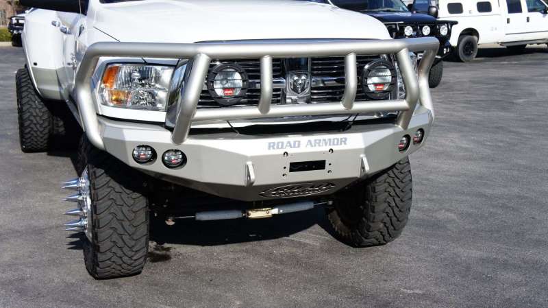 Road Armor 10-18 Ram 2500 Stealth Front Winch Bumper w/Titan II Guard - Tex Blk 40802B 40802B Photo - Primary