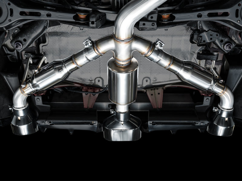 AWE Tuning 2023+ Toyota GR Corolla Touring Edition Exhaust - Diamond Black Tips 3015-53472 3015-53472 Photo - Mounted