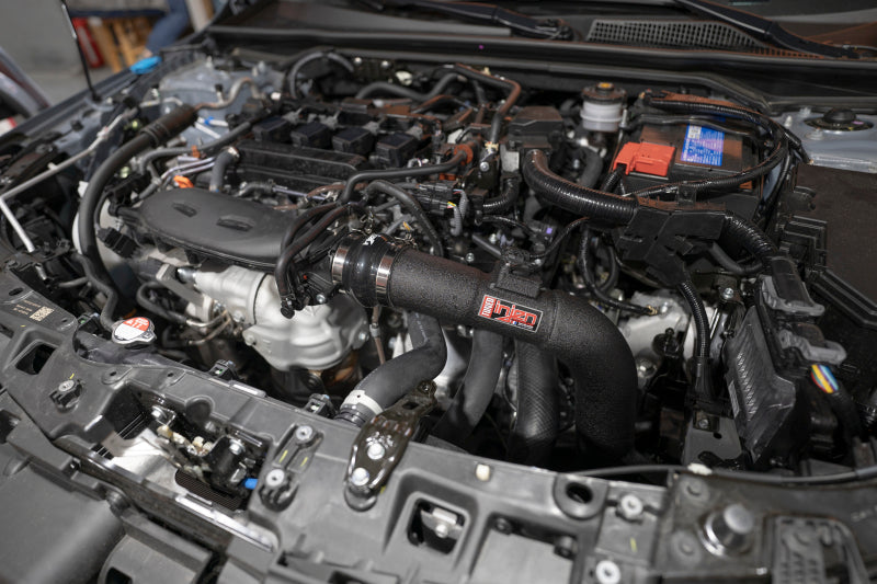 Injen 22-23 Honda Civic/Civic Si 1.5L 4 Cyl. Wrinkle Black Cold Air Intake SP1586WB SP1586WB Photo - Mounted