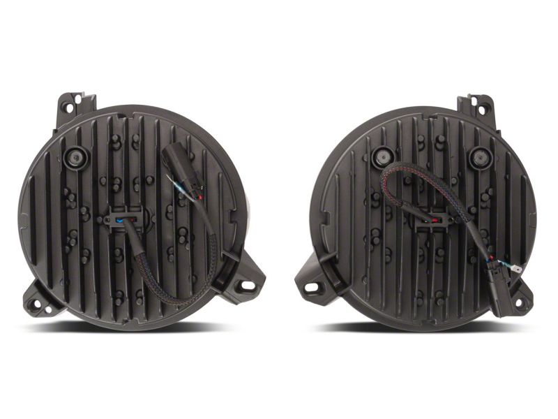Raxiom 18-23 Jeep Wrangler JL Axial Series 9-In Angel Eye LED Headlights- Blk Housing (Clear Lens) J171705 J171705 Photo - Close Up