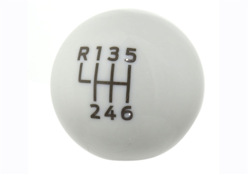 Ford Racing 15-19 Ford Mustang EcoBoost / GT w/ 6-Speed Manual Transmission Bullitt White Shift Knob M-7213-M8B M-7213-M8B Photo - Unmounted