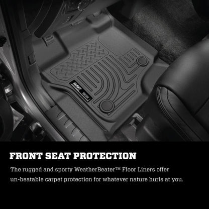 Husky Liners 2012.5 Ford SD Crew Cab WeatherBeater Combo Black Floor Liners 99711 Photo - Mounted