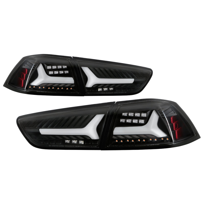 Spyder Mitsubishi Lancer/Evolution X 08-14 V2 LED Tail Lights - Black ALT-YD-ML08V2-SEQ-BK 5088130 5088130 Photo - Primary