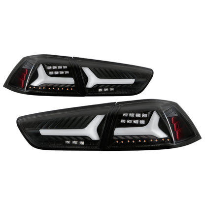Spyder Mitsubishi Lancer/Evolution X 08-14 V2 LED Tail Lights - Black ALT-YD-ML08V2-SEQ-BK 5088130 5088130 Photo - Primary