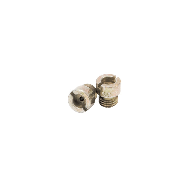Edelbrock Standard Main Jets. 1/4-32 Thread. Jet #59. SIZE-0.058". Quantity-2. 12459 Photo - Primary