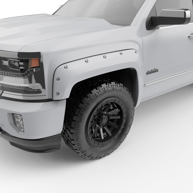 EGR 14+ Chev Silverado 5ft Bed Bolt-On Look Color Match Fender Flares - Set - Summit White 791674-GAZ 791674-GAZ User 1