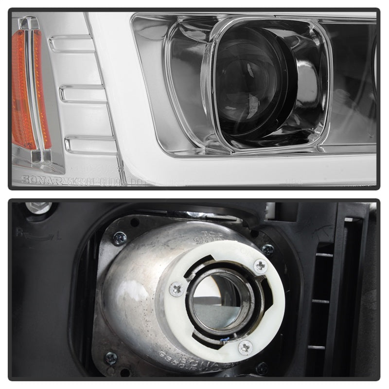 Spyder GMC Sierra 1500/2500/3500 99-06 V2 Projector Headlights - DRL - Chrome PRO-YD-CDE00V2-LB-C 5084620 5084620 Photo - Unmounted