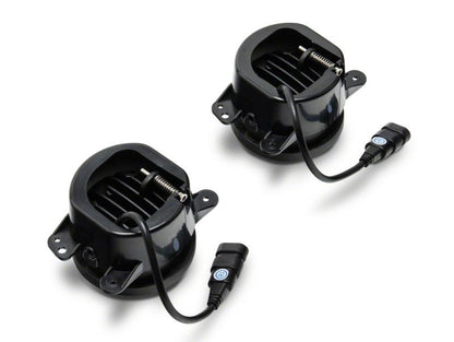Raxiom 07-23 Jeep Wrangler JK & JL Axial Series Tri-Bar LED Fog Lights- Amber J130810 J130810 Photo - Close Up