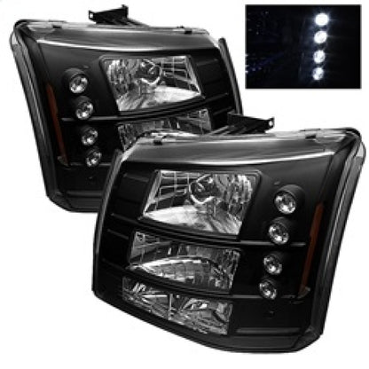 Spyder Chevy Silverado 1500/2500 03-06 Bumper Lights Crystal Headlights Blk HD-YD-CS03-1PC-AM-BK 5012395 5012395 Photo - Primary