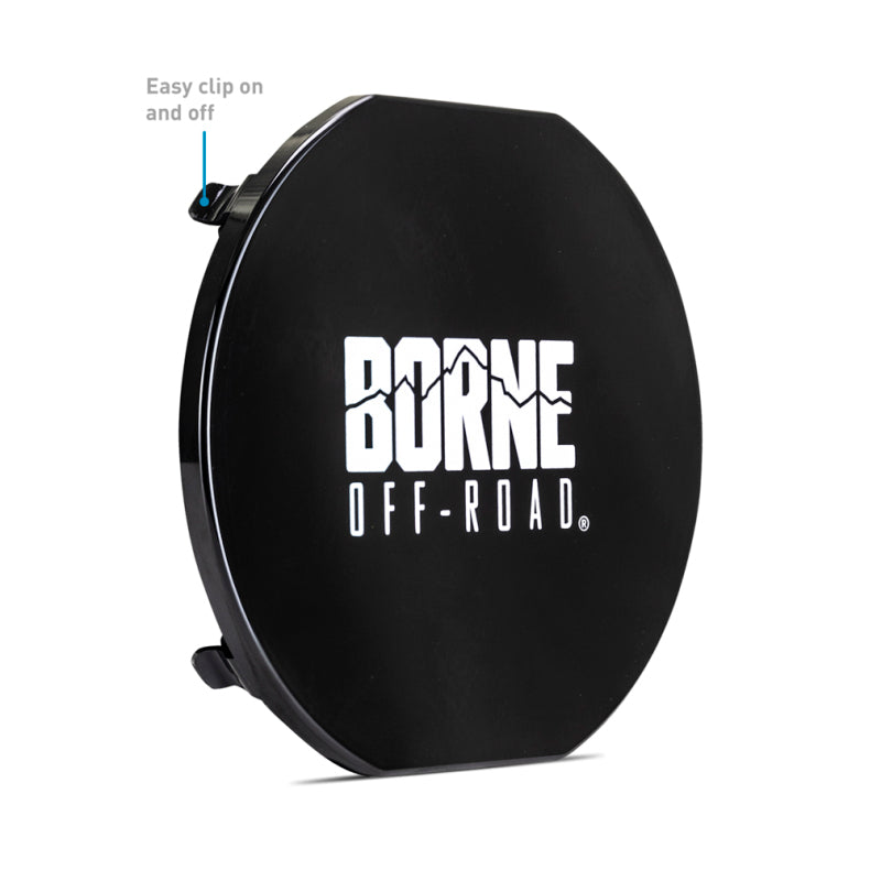 Borne Off-Road 7in Round Light Cover Black BNLT-COV-RD7BK BNLT-COV-RD7BK Photo - Primary