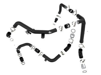 aFe 21-22 Ford Bronco V6-2.7Ltt BladeRunner Alum Hot & Cold Charge Pipe Kit - Black 46-20584-B 46-20584-B Photo - Unmounted