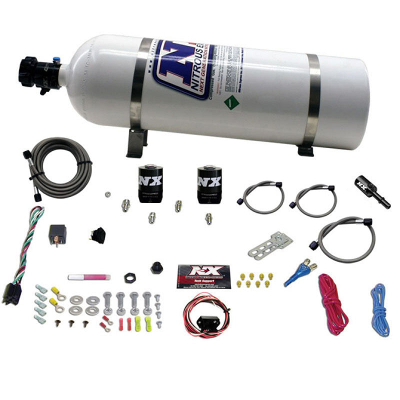 Nitrous Express Hemi & Srt8 Single Nozzle Fly-By-Wire Sys (35-150Hp) W/ 15Lb Bottle 20918-15 Photo - Primary