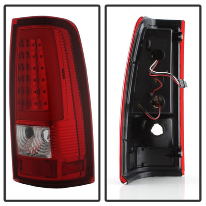 SPYDER xTune Chevy Silverado 1500/2500/3500 99-02 / Version 3 Tail Lights Red Clear ALT-ON-CS99V3-LBLED-RC 9038792 9038792 Photo - Unmounted