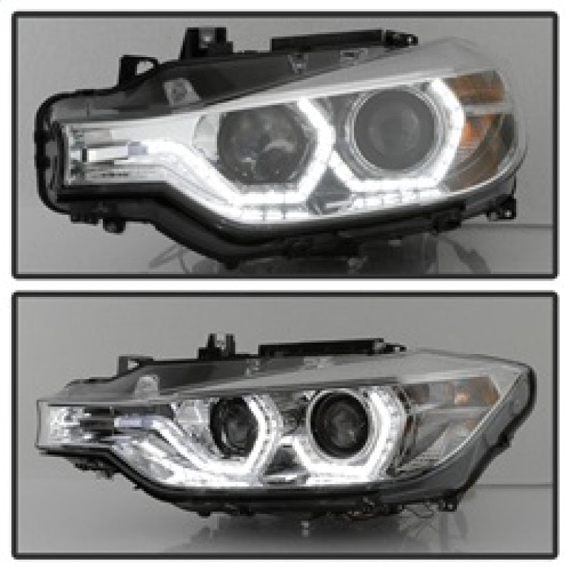 Spyder 12-14 BMW F30 3 Series 4DR Projector Headlights - LED DRL - Chrome (PRO-YD-BMWF3012-DRL-C) 5084354 5084354 Photo - Unmounted