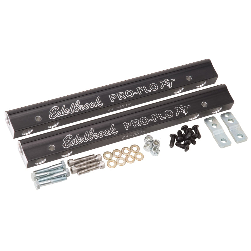 Edelbrock EFI Fuel Rail Pro Flo XT Chrysler 413-440 -6 AN in Black Finish 3644 Photo - Primary