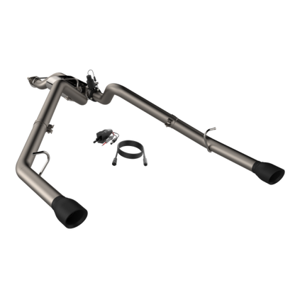 QTP 19-20 Ram 1500 304SS Screamer Cat-Back Exhaust Rear Split Exit w/4.5in Black Tips 420019B 420019B User 1