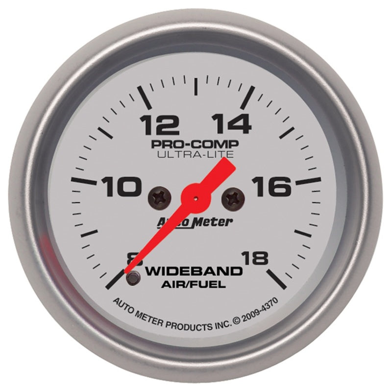 Autometer 2-1/16" Wideband Air/Fuel Ratio, Analog, 8:1-18:1 Afr, Ultra-Lite 4370 Photo - Primary