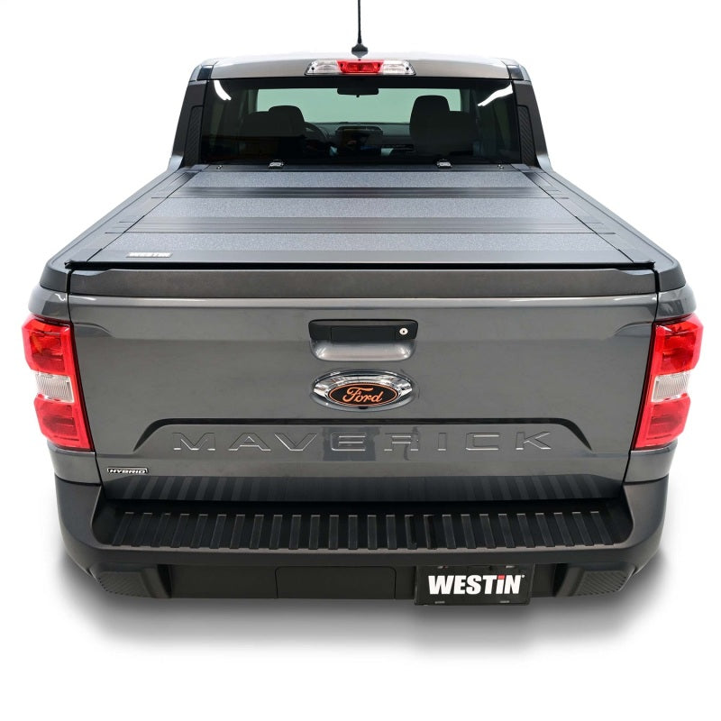 Westin 22-23 Ford Maverick 4WD 4ft. 6in. Bed Hard Tri-Fold Tonneau Cover - Black 19-44795 19-44795 Photo - Mounted