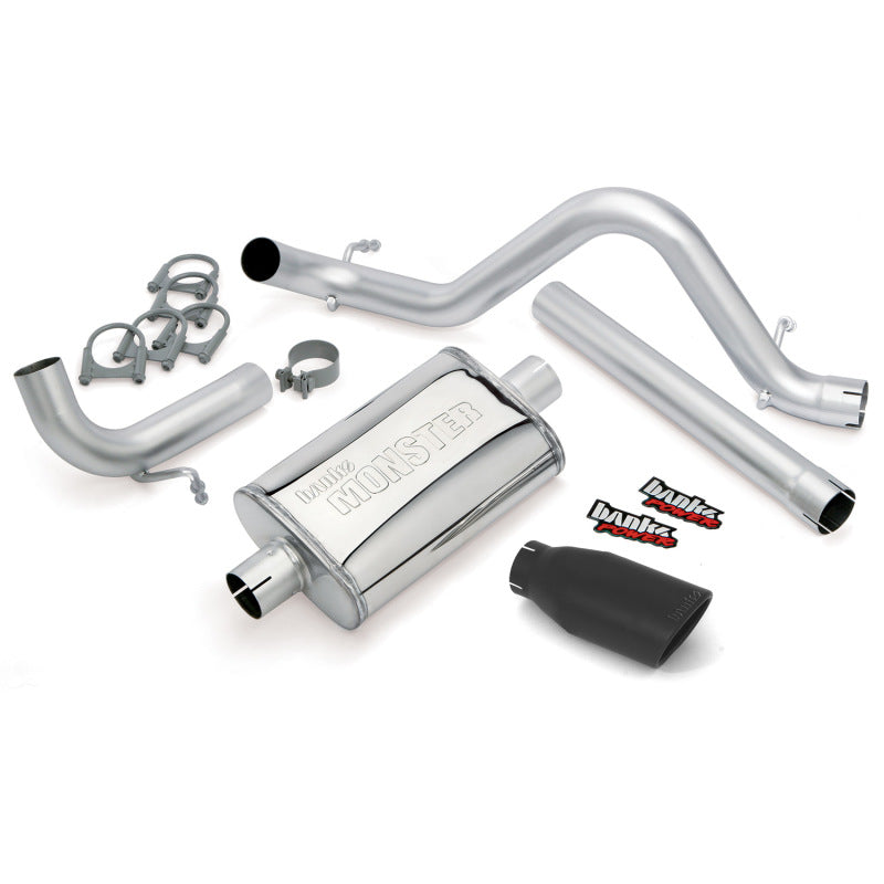Banks Power 12-15 Jeep 3.6L Wrangler Unlimited - 4dr Monster Exh Sys - SS Single 51343-B Photo - Primary