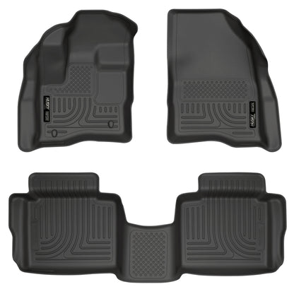 Husky Liners 10-13 Ford Taurus WeatherBeater Combo Black Floor Liners (3pc) 98701 Photo - Primary