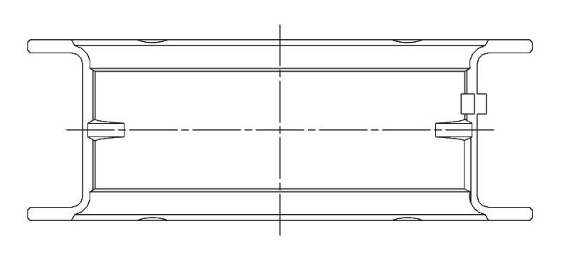 ACL Race Series Main Bearings Nissan RB25/RB30 Size: 0.25 7M2394H-.25 Technical Drawing