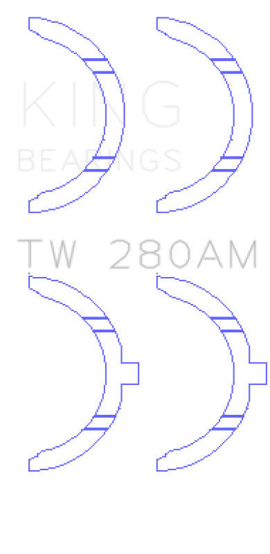 King Engine Bearings King Toyota 1E/2E Thrust Washer Set TW280AM TW280AM Photo - Primary