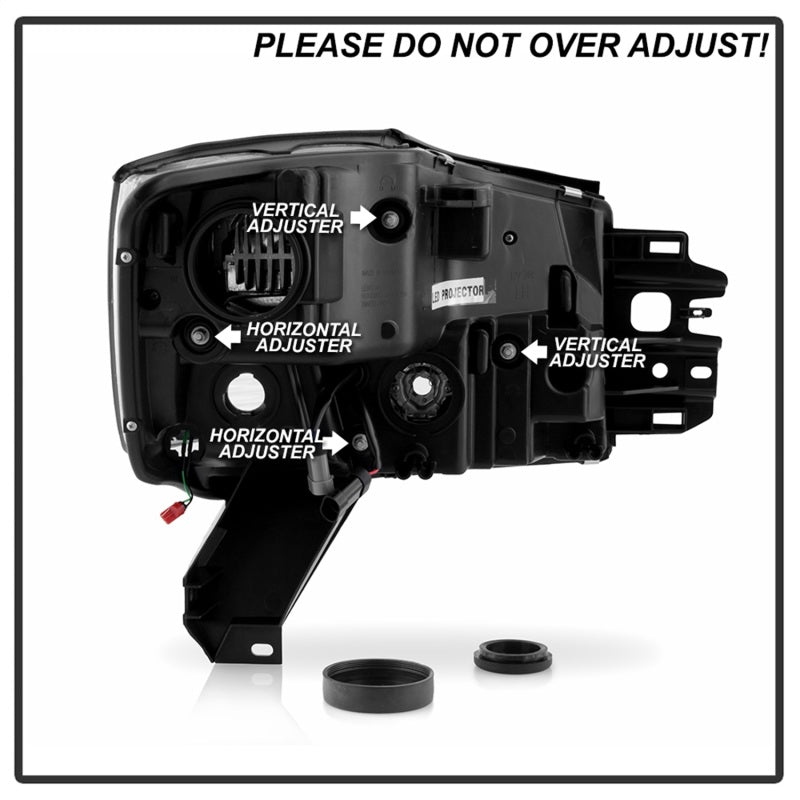 SPYDER 04-15 Nissan Titan High-Power LED Module Equipped Headlights - Black (PRO-YD-NTI04PL-BK) 5088406 5088406 Photo - Unmounted