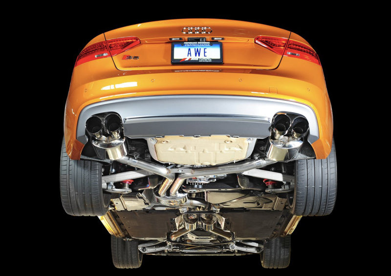 AWE Tuning Audi B8.5 S5 3.0T Touring Edition Exhaust System - Diamond Black Tips (102mm) 3010-43030 3010-43030 Photo - Mounted