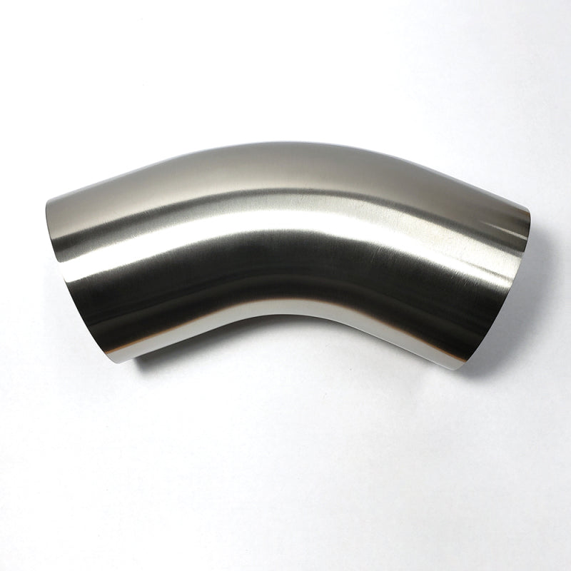 Stainless Bros 1.75in SS304 45 Degree Bend Elbow - 1.5D / 2.625in CLR - 16GA / .065in Wall w/ Leg 601-04526-4150