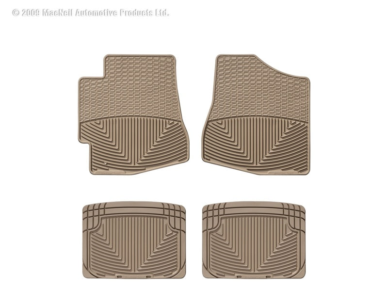 WeatherTech WT Rubber Mats - Rear - Tan Floor Mats Floor Mats - Rubber main image