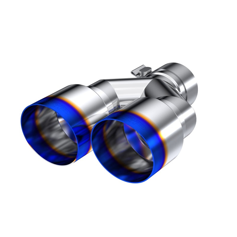 MBRP Universal T304 SS Dual Burnt End Tip 3.5in OD/2.5in Inlet T5170BE T5170BE Photo - Primary
