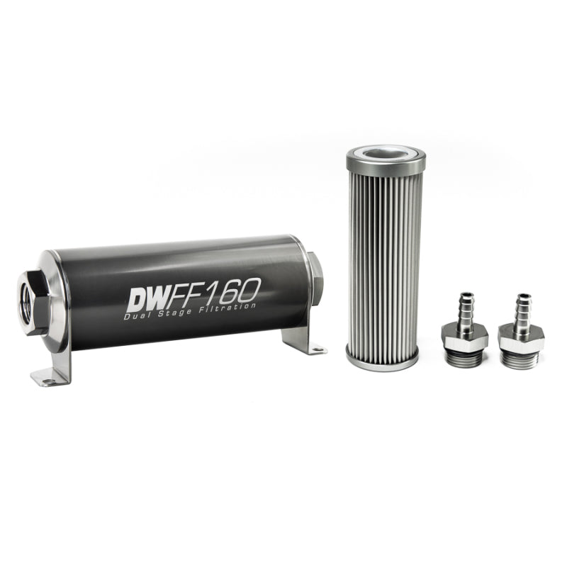 DeatschWerks 5/16 in, 10 micron, 160mm In-line fuel filter kit 8-03-160-010K-516 Photo - Primary