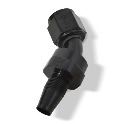 Russell Performance -6 AN 45 Degree Hose End Without Socket - Polished and Black 615093 615093 Photo - out of package