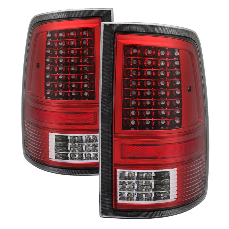 SPYDER xTune Dodge Ram 1500 09-14 Incandescent Model Only LED Tail Lights - Red Clear ALT-JH-DR09-LED-CS-RC 9037498 9037498 Photo - Primary