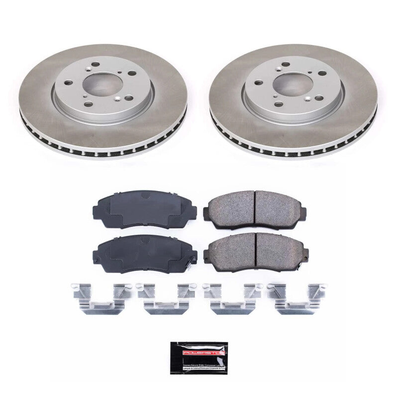 PowerStop Power Stop 05-10 Honda Odyssey Front Semi-Coated Rotor Kit SC2435 SC2435 Photo - Primary